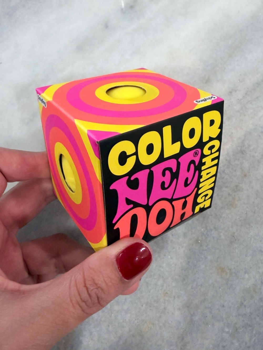 New Trendy Color Change Schylling NeeDoh  Toy Stress Relief Squishy Ball Yellow